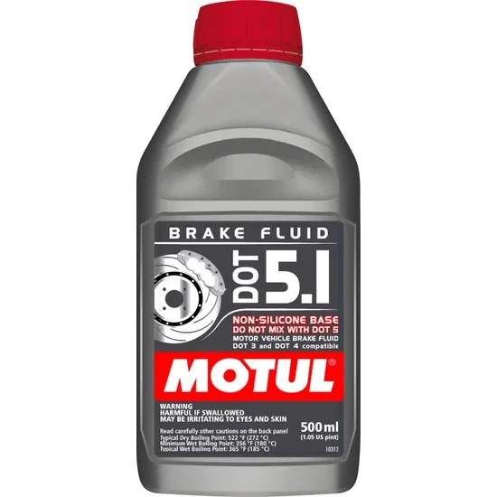 Motul DOT 5.1 Synthetic Brake Fluid 16.9 FL Oz 6