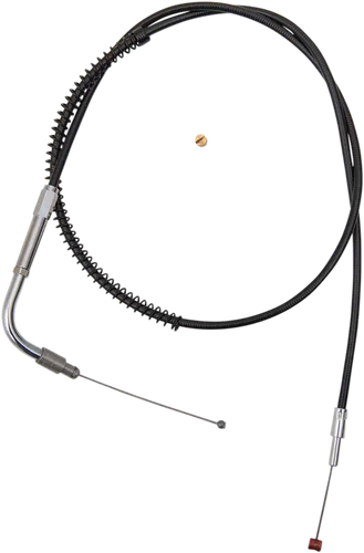 Barnett Black Vinyl Throttle Idle Cable +3in