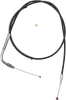 Barnett Black Vinyl Throttle Idle Cable +3in