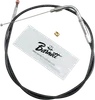 Barnett Black Vinyl Throttle Idle Cable +3in