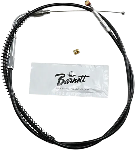 Barnett Black Vinyl Throttle Idle Cable +6in 1