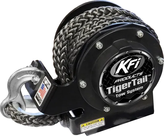 KFI Tiger Tail 12' Retractable Tow System Black