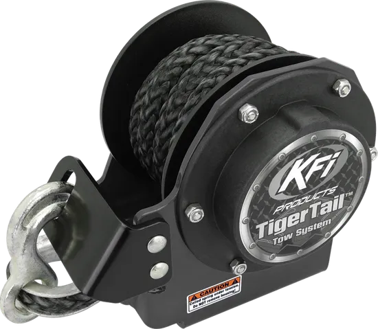 KFI Tiger Tail 12' Retractable Tow System Black