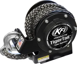 KFI Tiger Tail 12' Retractable Tow System Black