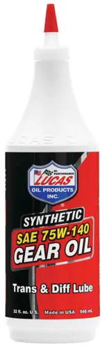 Lucas Synthetic Gear Transmission Oil 75W140 1qt
