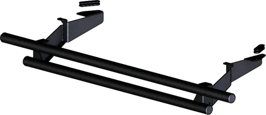 KFI Double Tube Rear Bumper Black