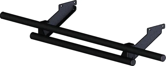 KFI Double Tube Rear Bumper Black