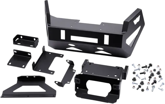 Warn Steel Black Powder Coated Front Bumper 2