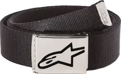 Alpinestars Adult Ageless Web Belt Black Chrome One Size