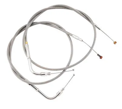 Barnett SS Clear Coated Throttle Cable 35in 130 Deg