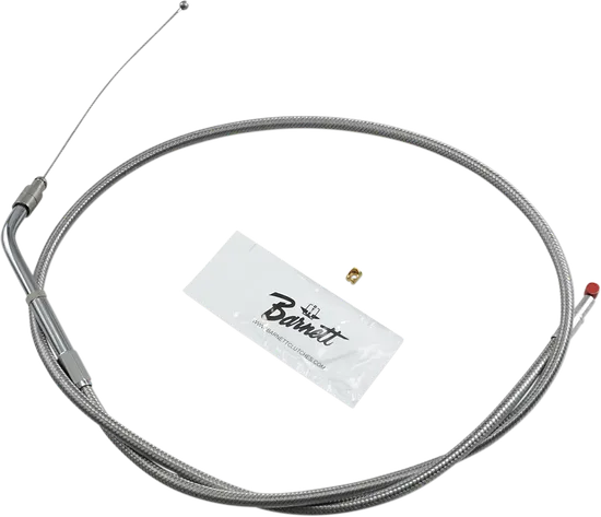 Barnett SS Clear Coated Throttle Cable 35in 130 Deg