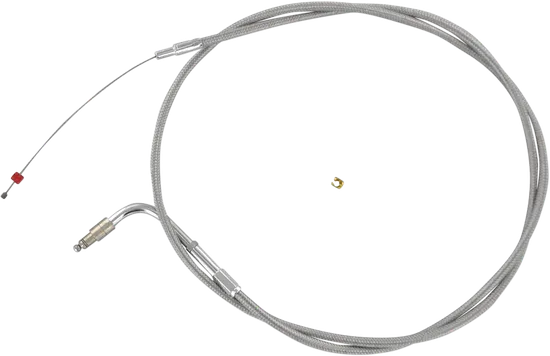 Barnett SS Clear Coated Throttle Cruise Cable 46.5in Plus 6 1