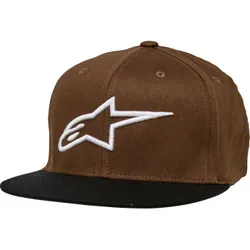 Alpinestars Adult Unisex Ageless Flat Bill Hat S M Brown Black