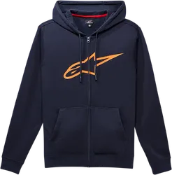 Alpinestars Adult Men Ageless 2 Zip Hoodie L Navy Orange