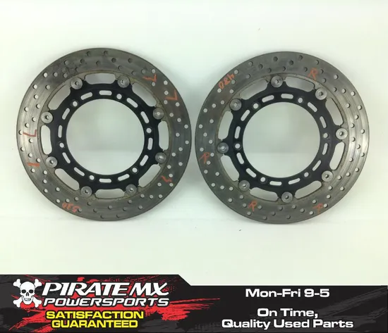 Left Right Front Brake Disc Rotors Set 2002 Yamaha YZF R1 1174A