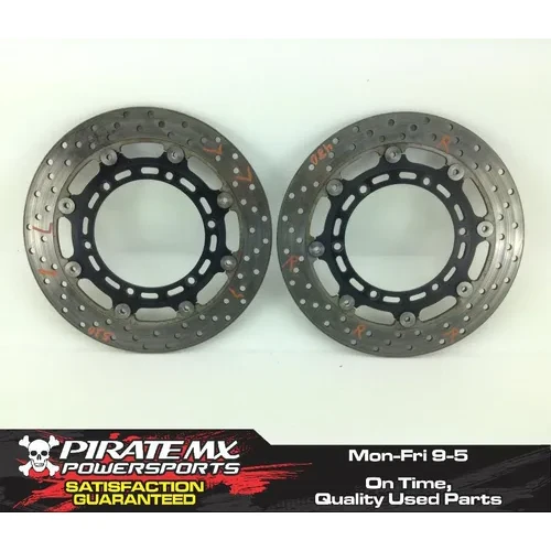 Left Right Front Brake Disc Rotors Set 2002 Yamaha YZF R1 1174A 3