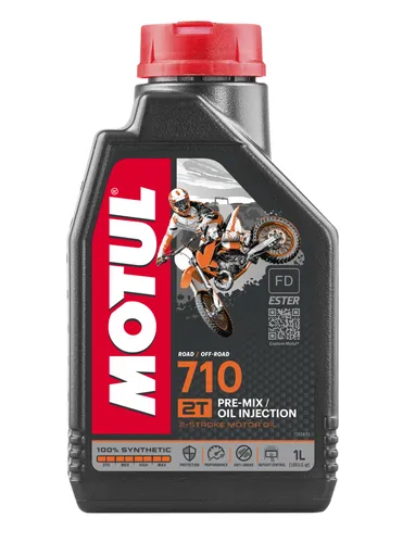 Motul 710 Synthetic 2T Injector Premix Engine Motor Oil 1 Liter Quart