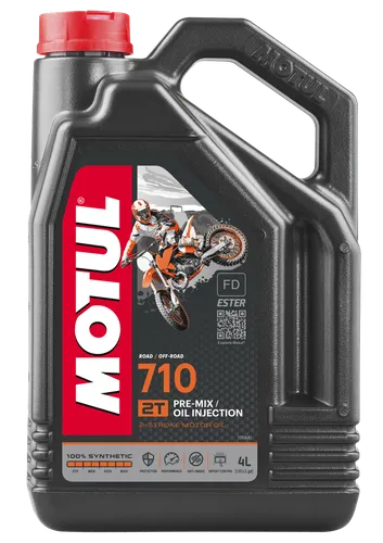Motul 710 Synthetic 2T Injector Premix Engine Motor Oil 4 Liter 1 Gallon