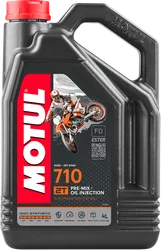 Motul 710 Synthetic 2T Injector Premix Engine Motor Oil 4 Liter 1 Gallon