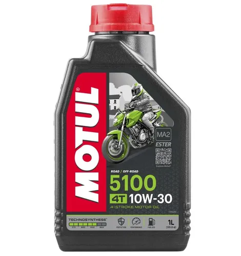 Motul 5100 4T Synthetic Blend 10W30 Motor Engine Oil 1 Liter 1 Quart 4