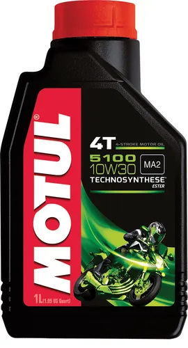 Motul 5100 4T Synthetic Blend 10W30 Motor Engine Oil 1 Liter 1 Quart 3