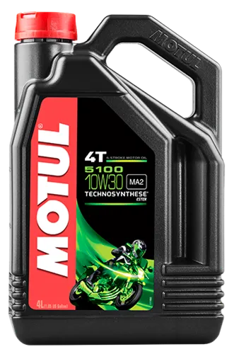 Motul 5100 4T Synthetic Blend 10W30 Motor Engine Oil 4 Liter 1 Gallon
