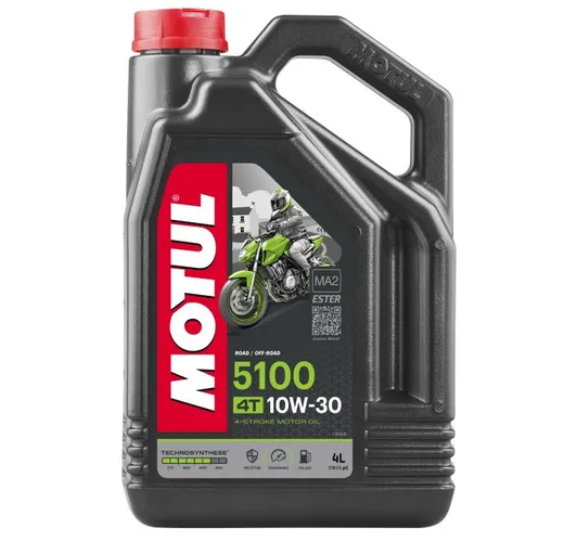 Motul 5100 4T Synthetic Blend 10W30 Motor Engine Oil 4 Liter 1 Gallon