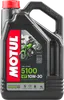 Motul 5100 4T Synthetic Blend 10W30 Motor Engine Oil 4 Liter 1 Gallon