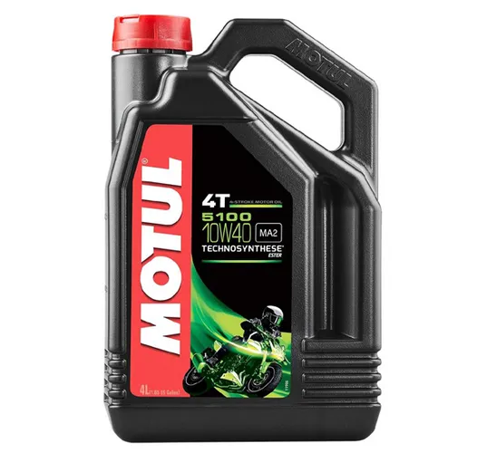 Motul 5100 4T Synthetic Blend 10W40 Motor Engine Oil 4 Liter 1 Gallon