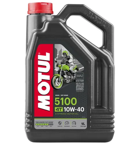 Motul 5100 4T Synthetic Blend 10W40 Motor Engine Oil 4 Liter 1 Gallon