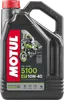 Motul 5100 4T Synthetic Blend 10W40 Motor Engine Oil 4 Liter 1 Gallon