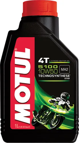 Motul 5100 4T Synthetic Blend 10W50 Motor Engine Oil 1 Liter 1 Quart 3