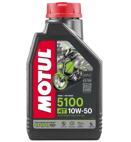 Motul 5100 4T Synthetic Blend 10W50 Motor Engine Oil 1 Liter 1 Quart 4