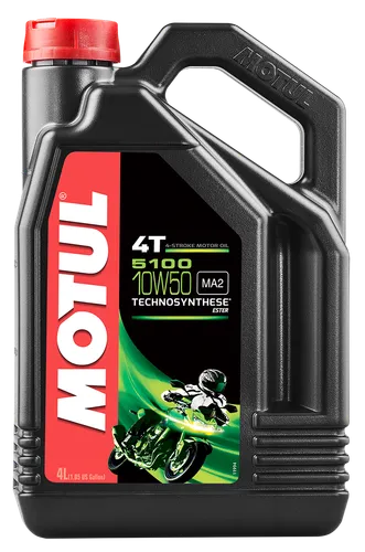 Motul 5100 4T Synthetic Blend 10W50 Motor Engine Oil 4 Liter 1 Gallon