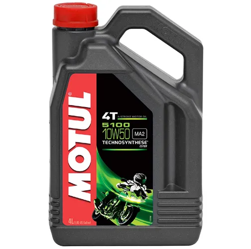 Motul 5100 4T Synthetic Blend 10W50 Motor Engine Oil 4 Liter 1 Gallon