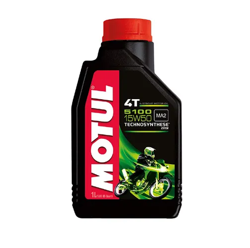 Motul 5100 4T Synthetic Blend 15W50 Motor Engine Oil 1 Liter 1 Quart 4