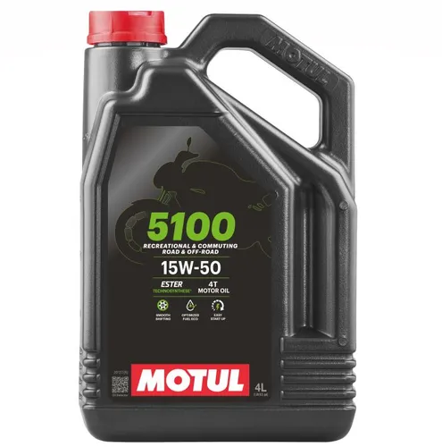 Motul 5100 4T Synthetic Blend 15W50 Motor Engine Oil 4 Liter 1 Gallon 4