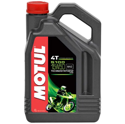 Motul 5100 4T Synthetic Blend 15W50 Motor Engine Oil 4 Liter 1 Gallon 6