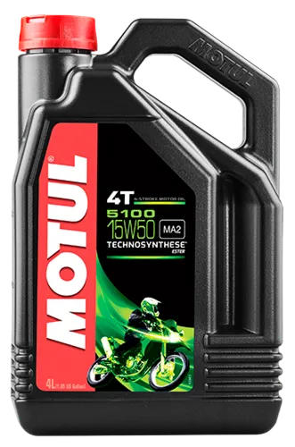 Motul 5100 4T Synthetic Blend 15W50 Motor Engine Oil 4 Liter 1 Gallon 5