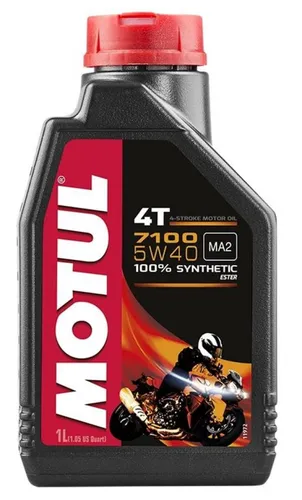 Motul 7100 4T 5W40 Synthetic Motor Engine Oil 1 Liter Quart