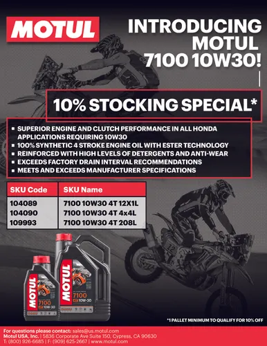 Motul 7100 4T 10W30 Synthetic Motor Engine Oil 1 Liter Quart 3