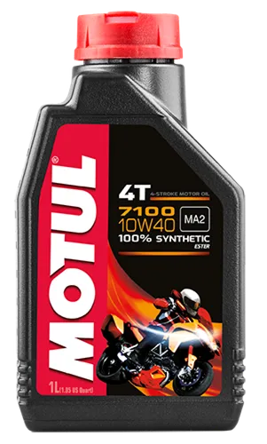 Motul 7100 4T 10W40 Synthetic Motor Engine Oil 1 Liter Quart 4