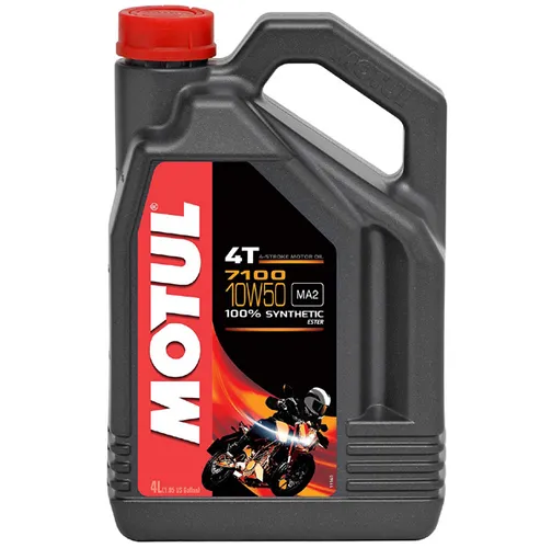 Motul 7100 4T 10W50 Synthetic Motor Engine Oil 4 Liter 1 Gallon