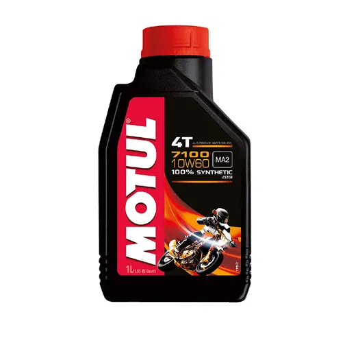 Motul 7100 4T 10W60 Synthetic Motor Engine Oil 1 Liter Quart 5