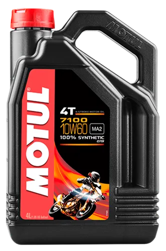 Motul 7100 4T 10W60 Synthetic Motor Engine Oil 4 Liter 1 Gallon