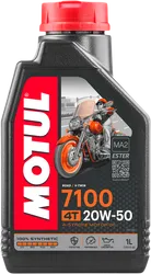 Motul 7100 4T 20W50 Synthetic Motor Engine Oil 1 Liter Quart