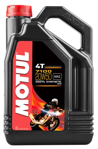 Motul 7100 4T 20W50 Synthetic Motor Engine Oil 4 Liter 1 Gallon