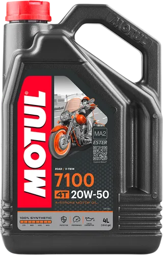 Motul 7100 4T 20W50 Synthetic Motor Engine Oil 4 Liter 1 Gallon