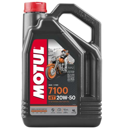 Motul 7100 4T 20W50 Synthetic Motor Engine Oil 4 Liter 1 Gallon
