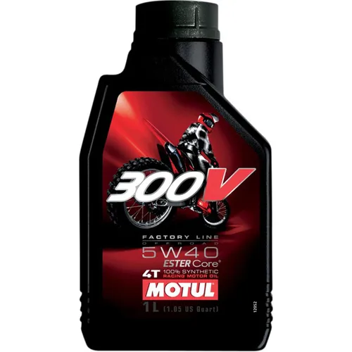 Motul 300V 5W40 Road Racing Synthetic Ester Engine Motor Oil 1 Liter Quart